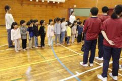 令和７年１１月５日（水）昨日の桔梗中学校との交流会（きりん組）